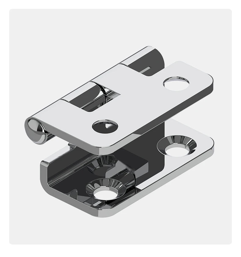 5pcs Stainless Steel 270 Degrees Opening and Closing Buffer Hinge Cabinet Door Mechanical Hinges Furniture Hardware with Screw