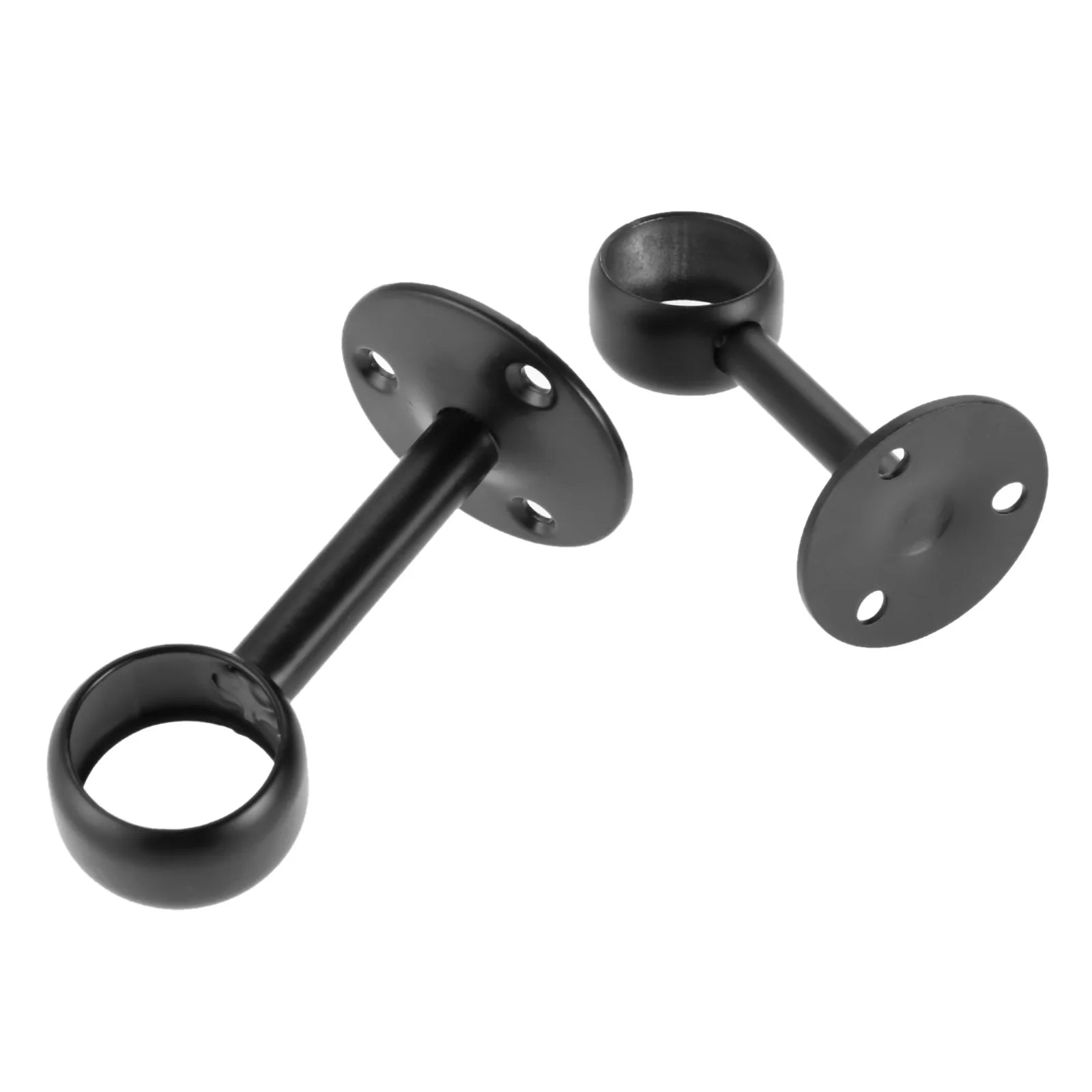 2pcs Flange Rod Holders Wardrobe Hanger Pipe Bracket for Clothes Pole Curtain Rods Ceiling Fixed Support Clamps 16/19/22mm