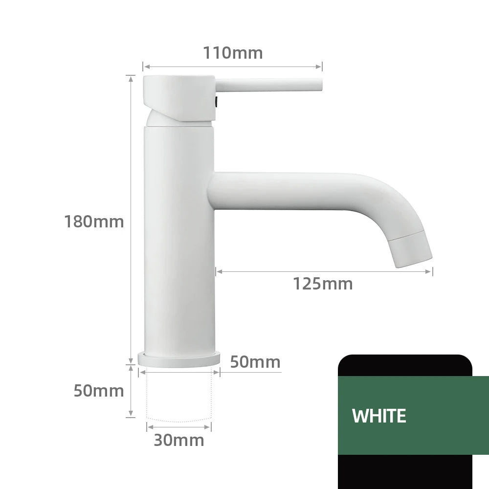 Brushed Gold Basin Faucet Solid Brass Hot And Cold Water Basin Mixer Sink Tap Deck Mounted Bathroom Taps