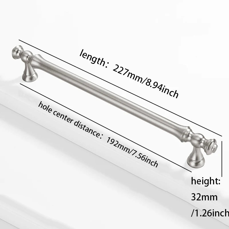 Furniture handles for kitchen cabinets, dressing table drawers, and wardrobes, durable and suitable for home decoration