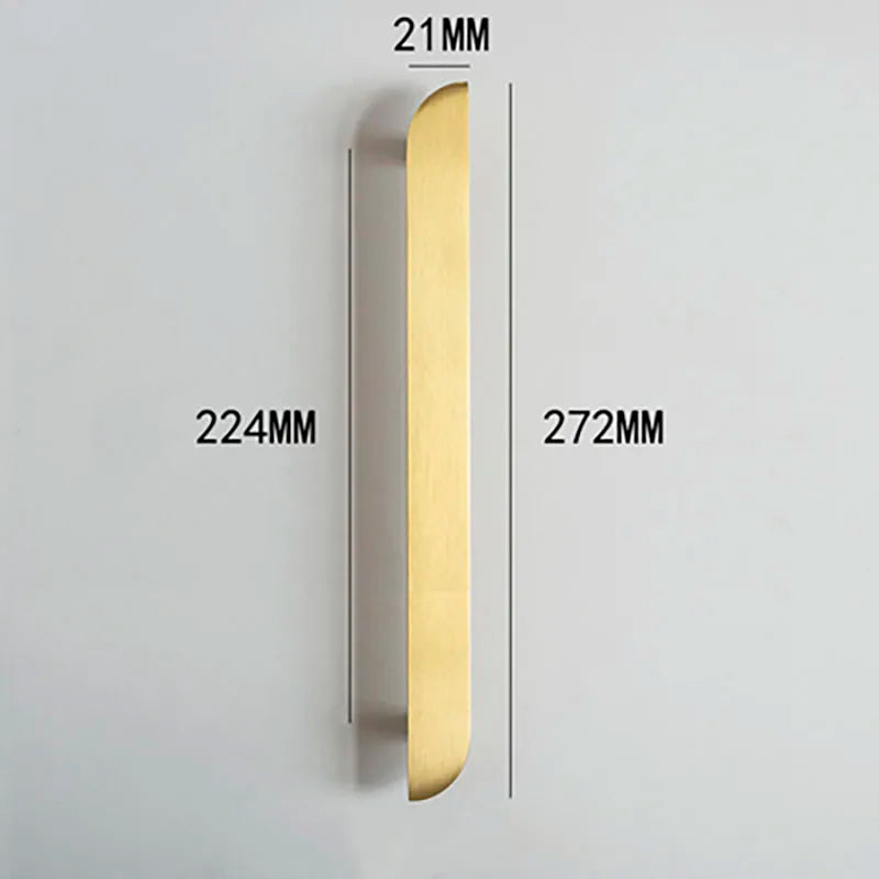 Modern Simple Wardrobe Handles Cabinet Knobs Furniture Door Pulls for drawer dresser cupboard Brass Hardware