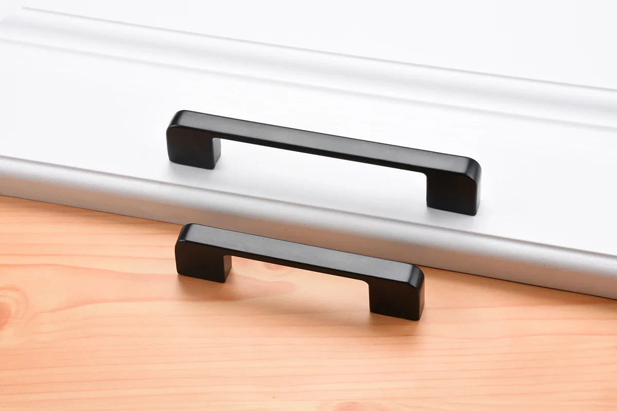 Black Handles Furniture Cabinet Knobs Muebles  Kitchen  Drawer Knobs Cabinet Pulls Cupboard  Knobs