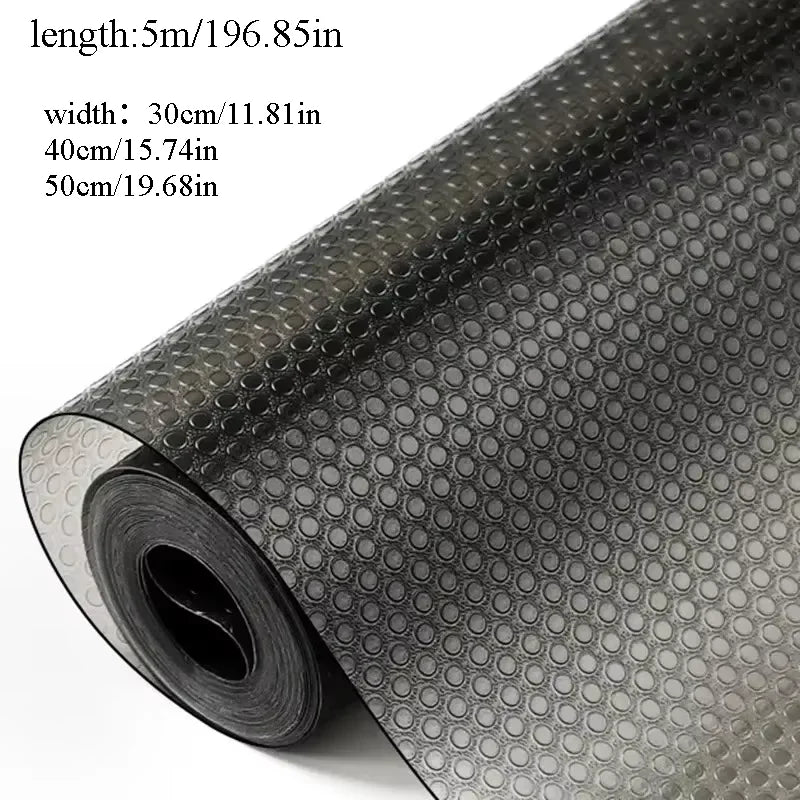 1PC 5m/196.85in Drawer Liners Washable Dustproof and Non-slip Placemats Kitchen Cabinet Mats Refrigerator Non-slip Liners