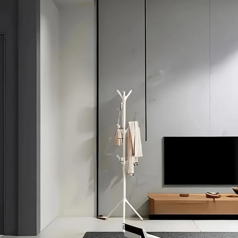 2026 New Model Hooked Wardrobe Hanger - Multi-Hook Floor-Mounted Wardrobe Hanger - Clothing and Accessories Storage