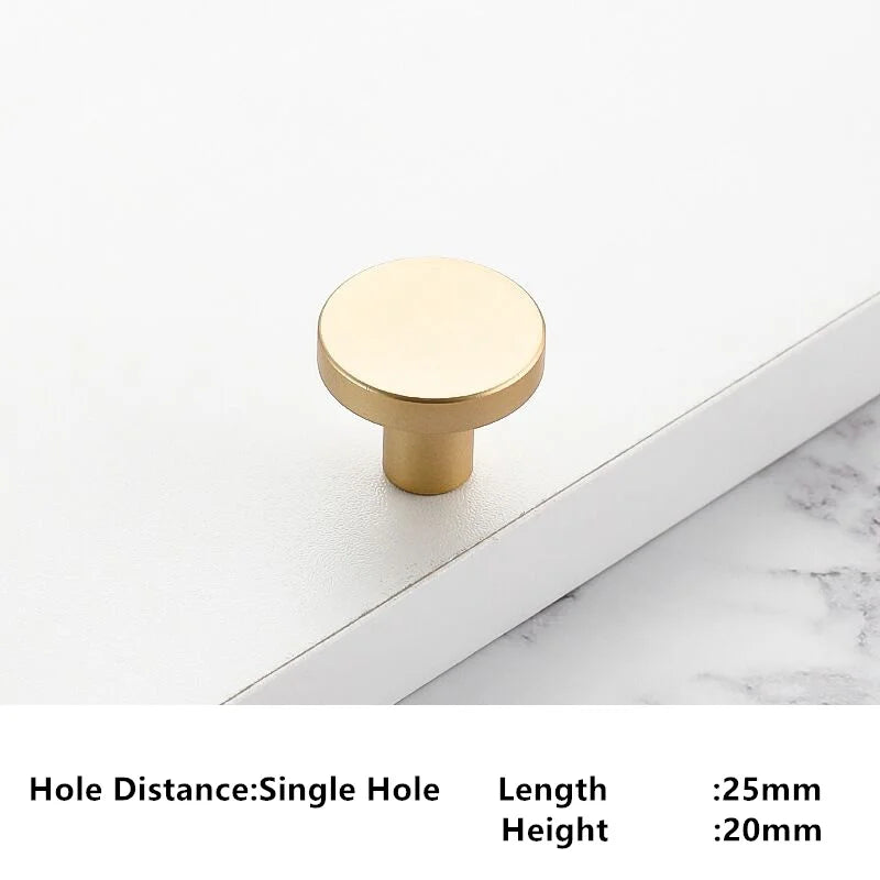 Handles Drawer Cabinet Furniture Kitchen Handles for Cabinet Knob Door Drawer Furniture Kitchen Knob Round Classic Golden Black