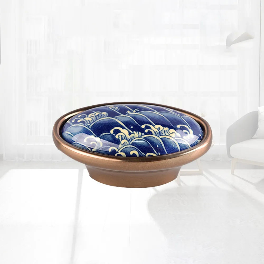 2pcs High-end Luxury Handles Contemporary Sleek American-style Handles Ceramic Minimalist Design Cabinet Handles Drawers
