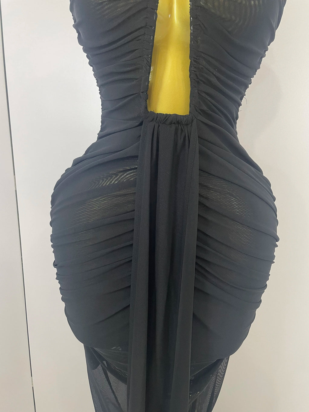 Women Sexy Sleeveless O-Neck Hollow Out Mesh Bodycon Long Dress Fashion Show Celebrate Celebrity Evening Birthday Party Dress