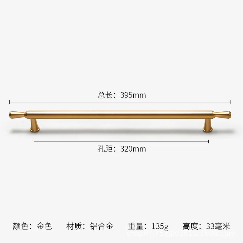 Long Kitchen Cabinet Hardware Cupboard Handles T Bar Furniture Hardware Drawer Pulls Rose Gold Door Handle Kitchen Accessories
