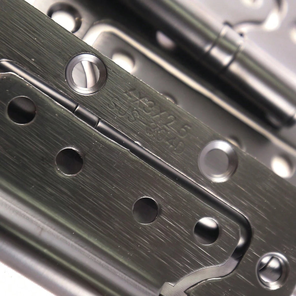 3 pieces black 304 stainless steel door with silent hinges, specifications 4*3*2.5 hinge