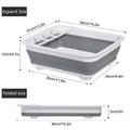 Collapsible Dish Drying Rack Foldable Dinnerware Drainer Organizer Tableware Plate Portable Drying Rack for  Kitchen Storage