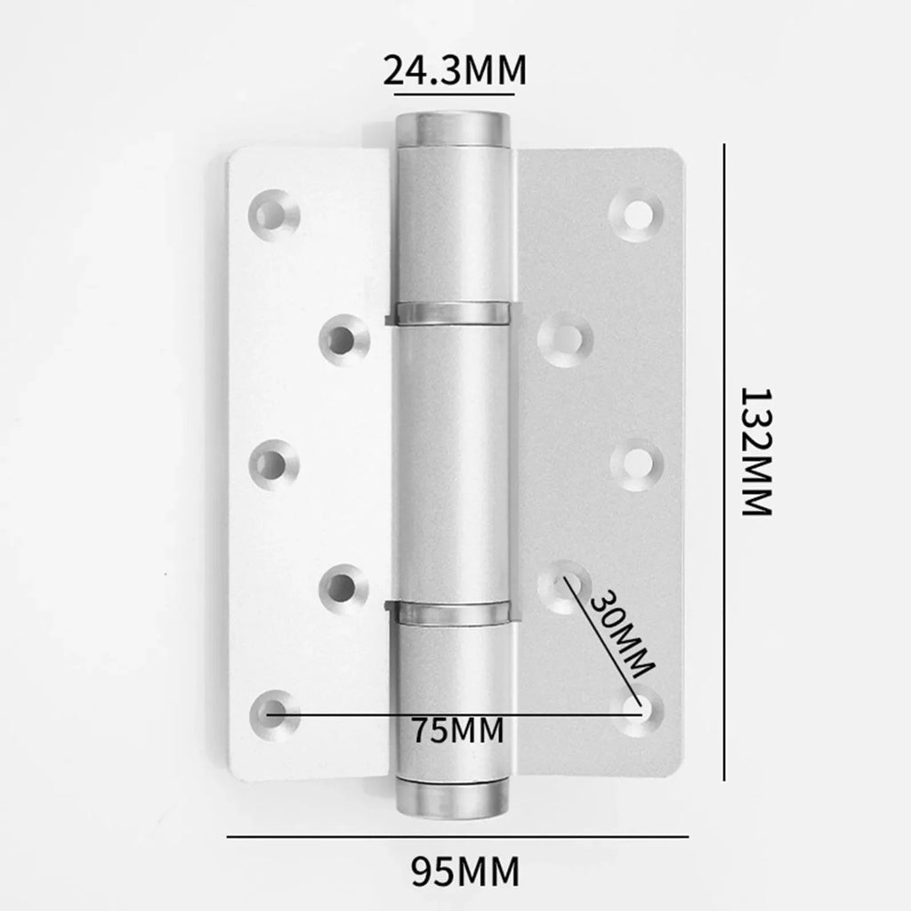 2 Pieces Soft Closing Door Hinge Automatic 90° Positioning Hydraulic Door Closer 5 Inch Adjustable Door Closer Hardware