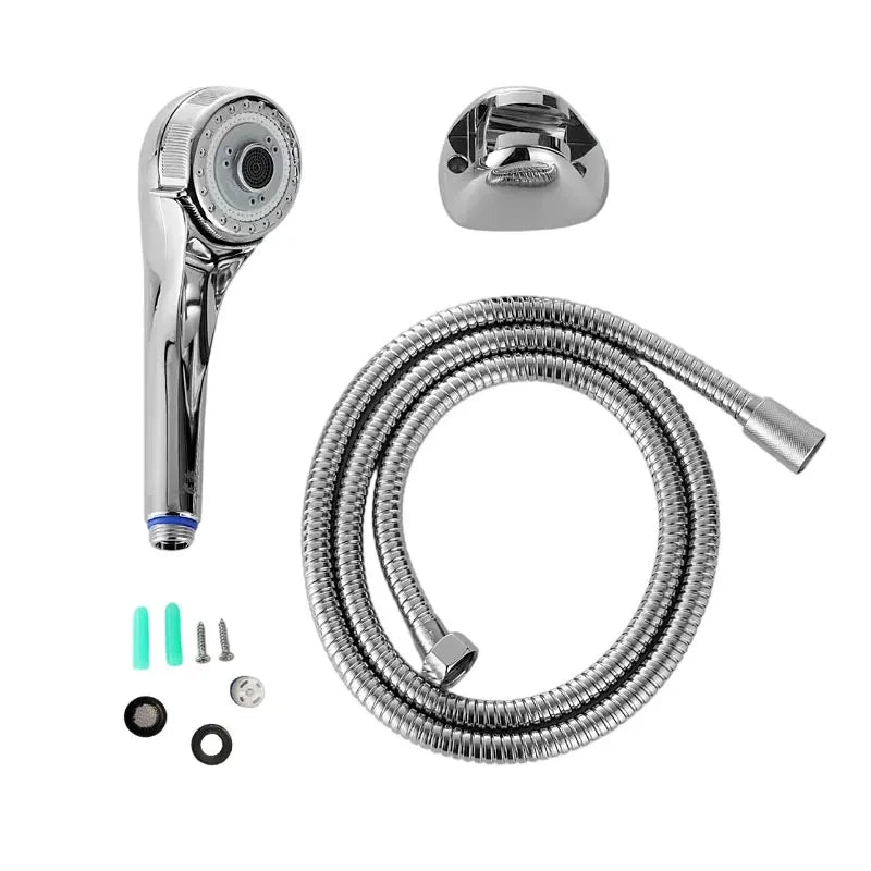 Household Shower SetHandheld Water Outlet Shower Head Pressure-boosting Shower Head Adjustable Shower Head Bathroom Accessories