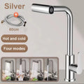 Kitchen Faucets Brass Sink Faucet Pull Out Kitchen Sink Water Tap Deck Mounted Mixer Stream Sprayer Head Hot Cold Taps
