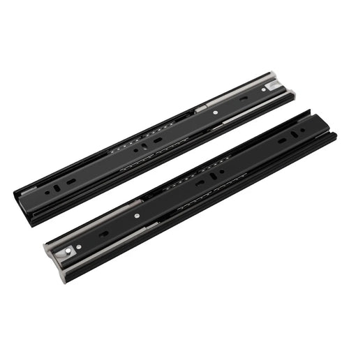 2Pcs Metal Buffer Drawer Slides 8-20 Inch Track Width 45mm Mute Three-Section Rail Sliding Furniture Hardware Fittings