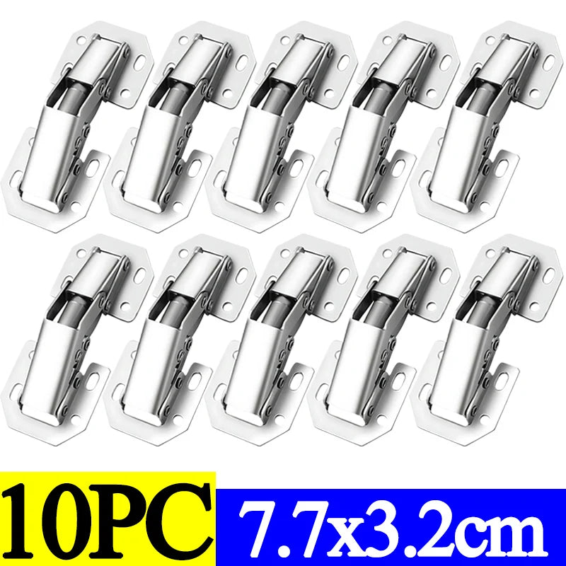16-2Pcs Cabinet Hinges Adjustable Mounting Plates for Framed or Frameless Doors Soft Close  90 Degree Hinge Furniture Hardware