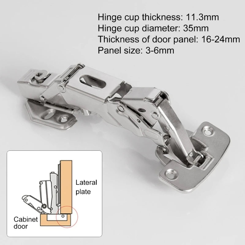 Upgrades Wide angles Hinge 165° with Soft Close Precisions Engineered Soft Close Hinges Feature & Height Adjustment