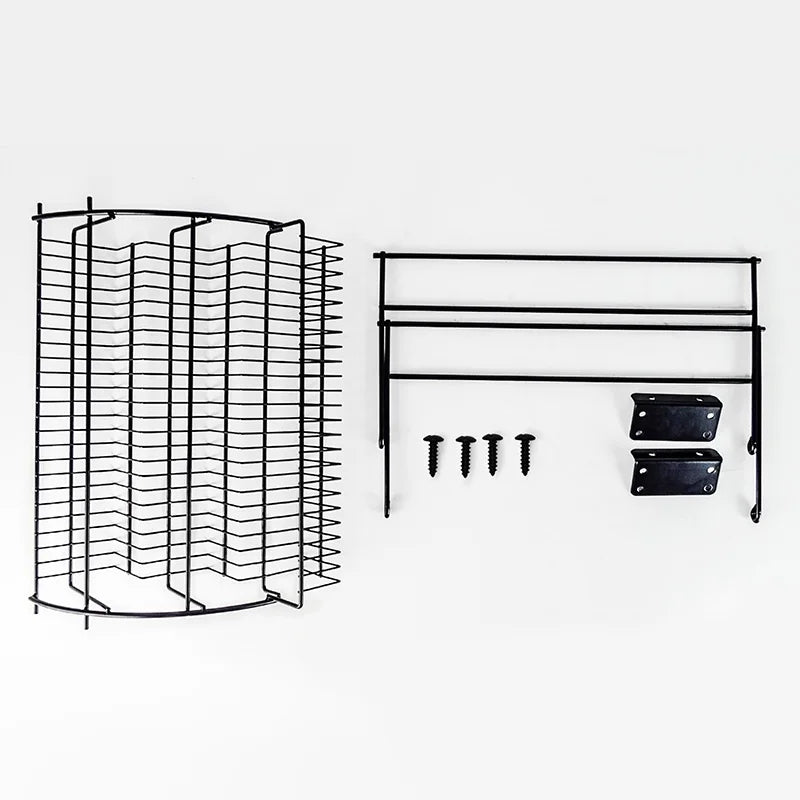 Pull-Out Spice Organizer, Metal Kitchen Cabinet Storage Rack, Space-Saving 3-Tier Shelf for Condiments & Jars