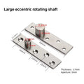 Stainless steel door rotating shaft hinge, 360° rotation, hidden rotating door hinge, furniture hardware