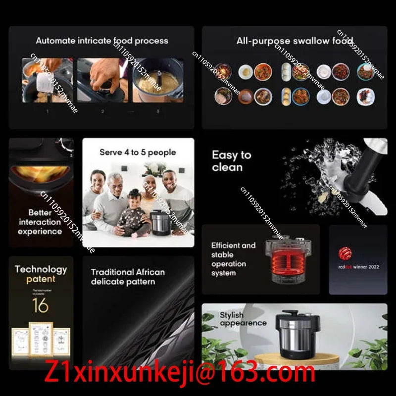 New African Staple Food Machine FUFU Machine, Ghana Banku Maker, Swallow Paste, Meat Grinder