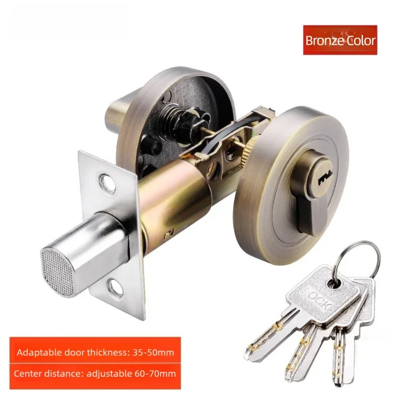 Hidden door lock; concealed lock; wooden door lock; single and double-sided lock; bedroom door lock; hallway lock; auxiliary ind