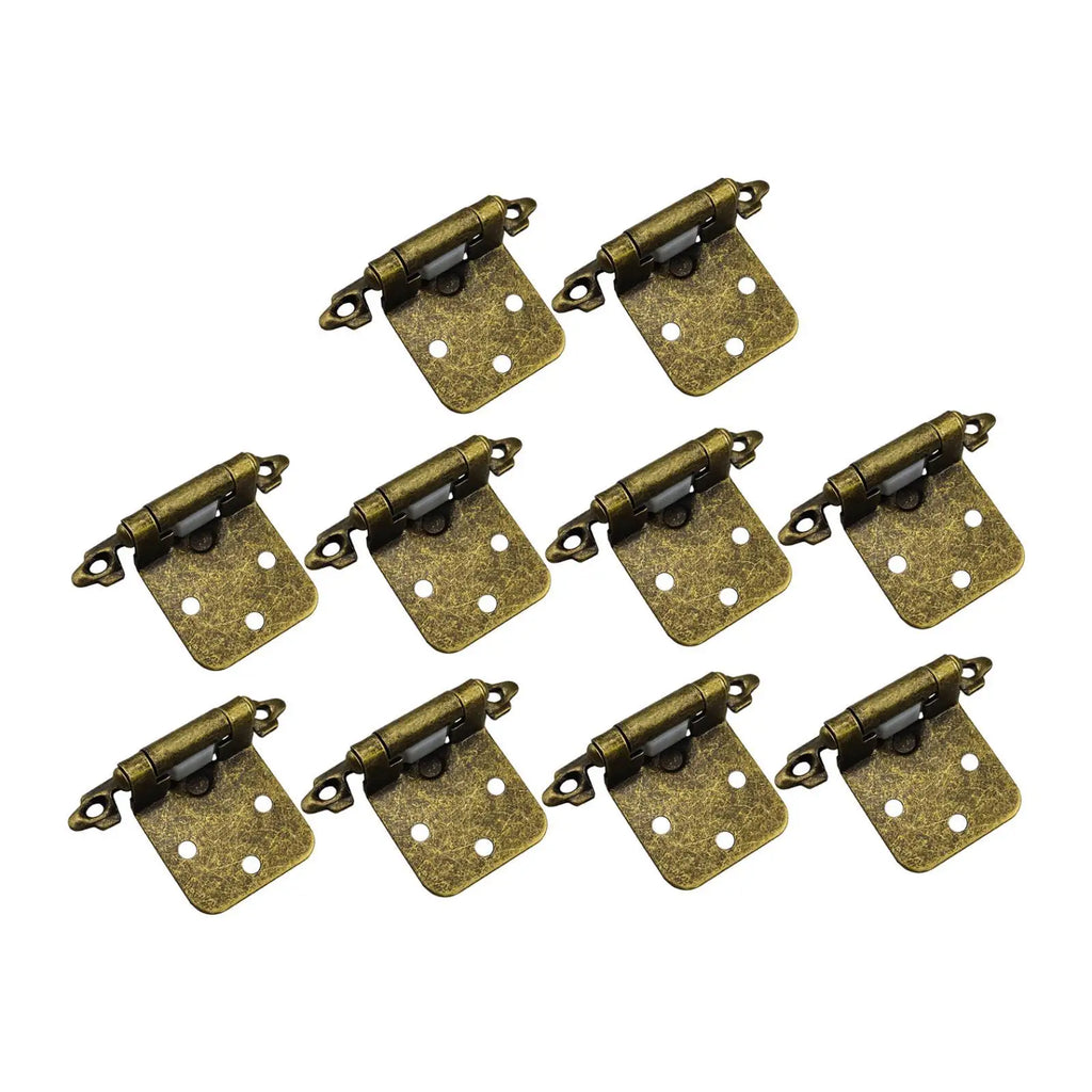 10Pcs Closing Hinges Cupboard Hinges Furniture Hardware Accessories Spring Hinges Easy to Install Cabinet Door Hinges