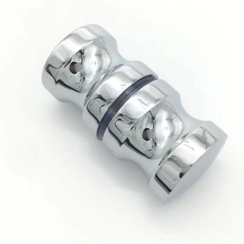Aluminum Alloy Glass Door Handle – Back-to-Back Knob Puller For Shower Cabinets, Bathroom & Home Hardware Installation 