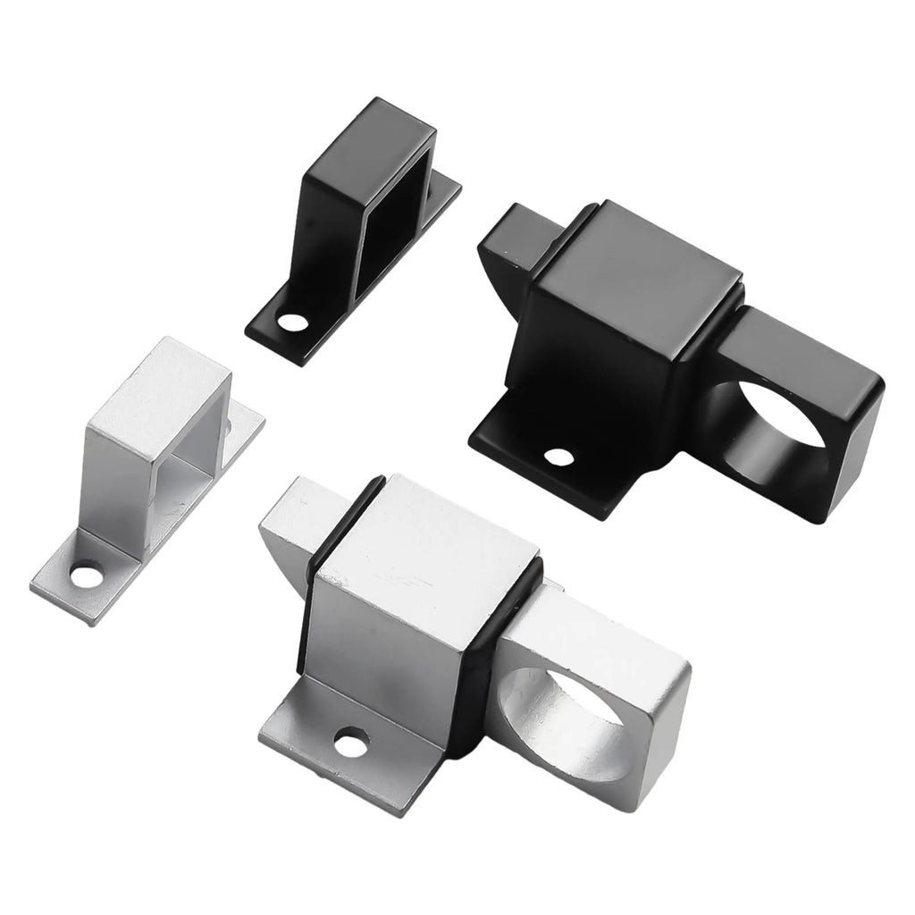 Door Latch Aluminum Alloy Security Automatic SASH Door Spring Bounce Lock Square Self-closing Bolt Spring Thumb Lock