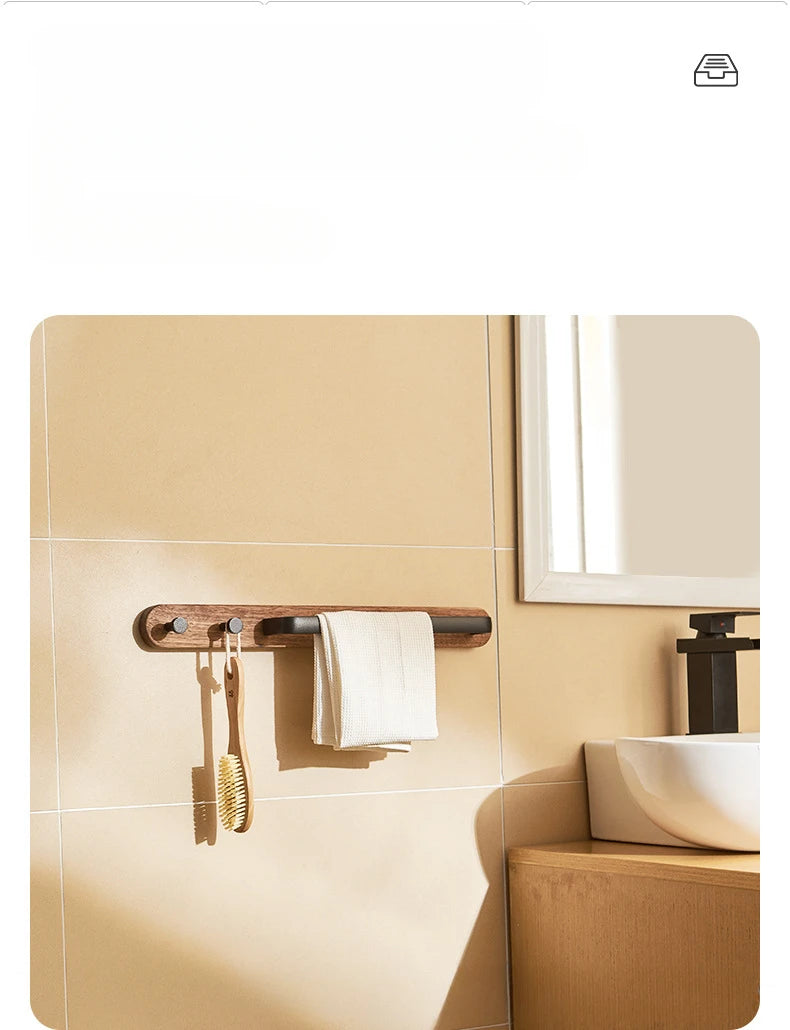 Bathroom Towel Holder  Wall Mounted Towel Rack Shower Room Holder Towel Bar Hanger Toilet shelf Bathroom Accessories