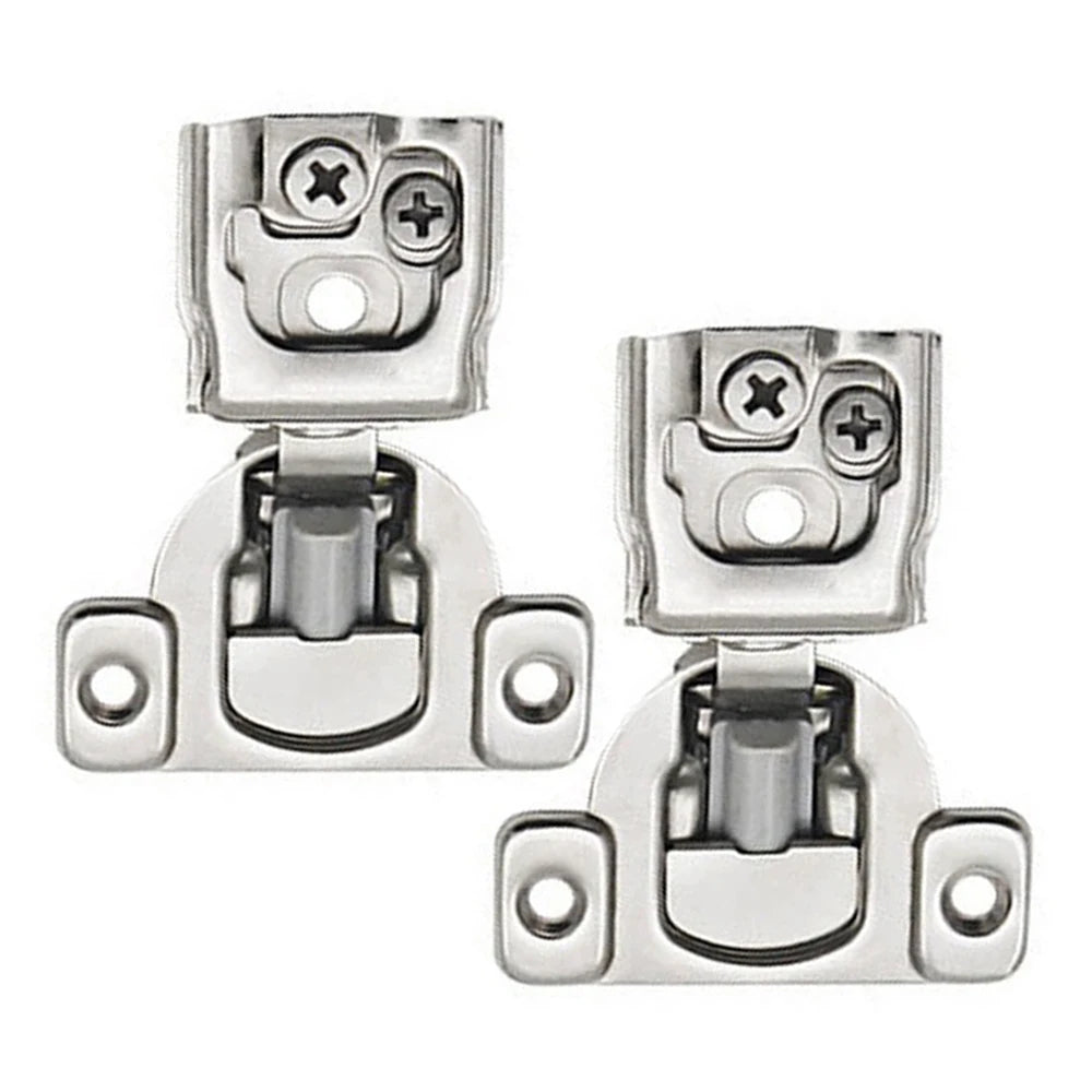 2Pcs Soft Closing Cabinet Hinge Overlay Self Slow Close Door Hinges for Kitchen Cabinets Face Frame Concealed Hinges Door Damper