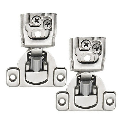 2Pcs Soft Closing Cabinet Hinge Overlay Self Slow Close Door Hinges for Kitchen Cabinets Face Frame Concealed Hinges Door Damper