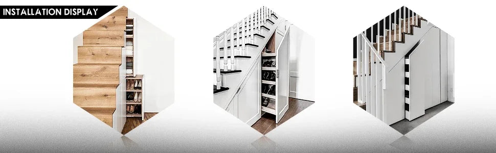 1Pcs Bottom Mount Heavy Duty Drawer Slides 260 LB Load Capacity Full Extension Ball Bearing Cabinet Hidden Stair Rail 400-900mm