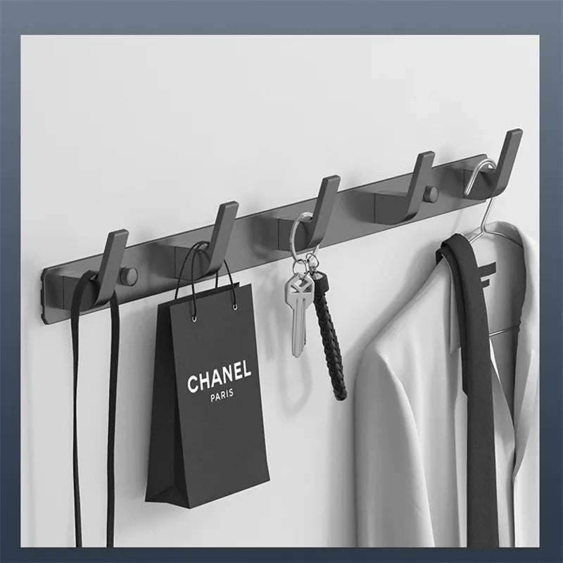Wall Mounted Gray Towel Hanger Clothes Hat Hook Row Vintage Robe Hook Bathroom Robe Hook Bath Hardware Set Kitchen Hanger