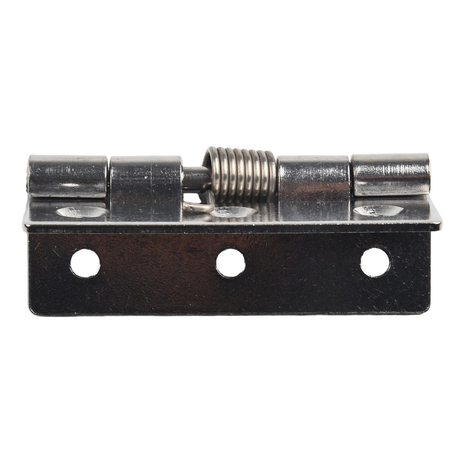 2pcs 1/1.5/2/3Inch Silver Spring Door Hinge Stainless Steel Self Closing Design Windows Cabinets Boxes Household Hardware