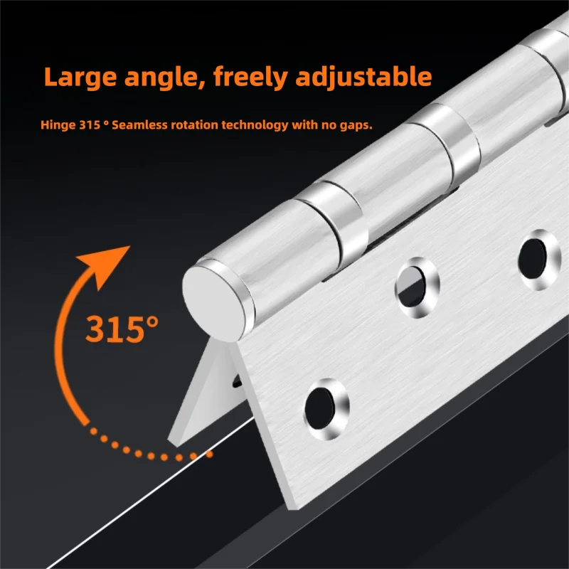 Door Hinges Stainless Steel Ball Bearing Hinge Door Hinges For Interior and Exterior Doors Square Corner Heavy Duty Wood Doors