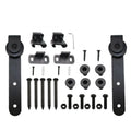 Door Sliding Barn Household Working Wood Track Hardware Interior Cabinet Closet Hanging Rail Set Smooth Silent