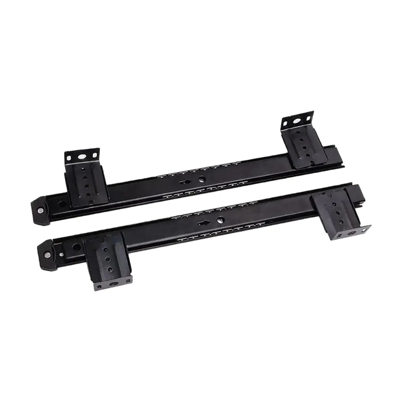 Under Desk Slider Track Keyboard Tray Slides Adjustable Sliding Cabinet Pull Out Keyboard Drawer Rail for Office Home Cabinet