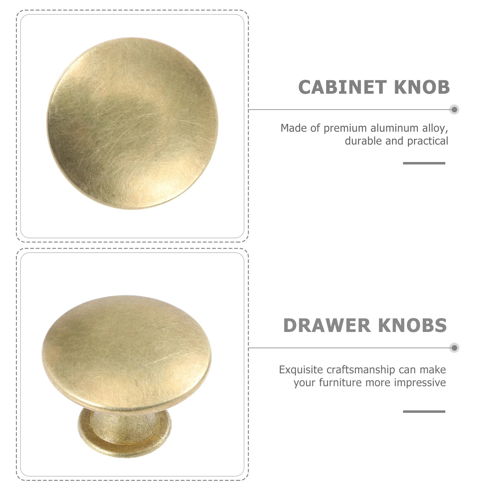12Pcs Kitchen Cabinet Handles Brass Drawer Small Knobs Door Cupboard Wardrobe Drawer Door Knobs Cupboard Cabinet Pull Handles