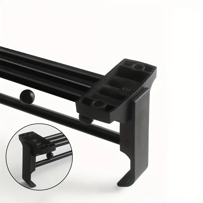 1pcs Retractable Closet Pull Out Rod Closet Valet Rod Extending Rail Pull Out Hanger Closet Valet Rod Rail Pants Hanger