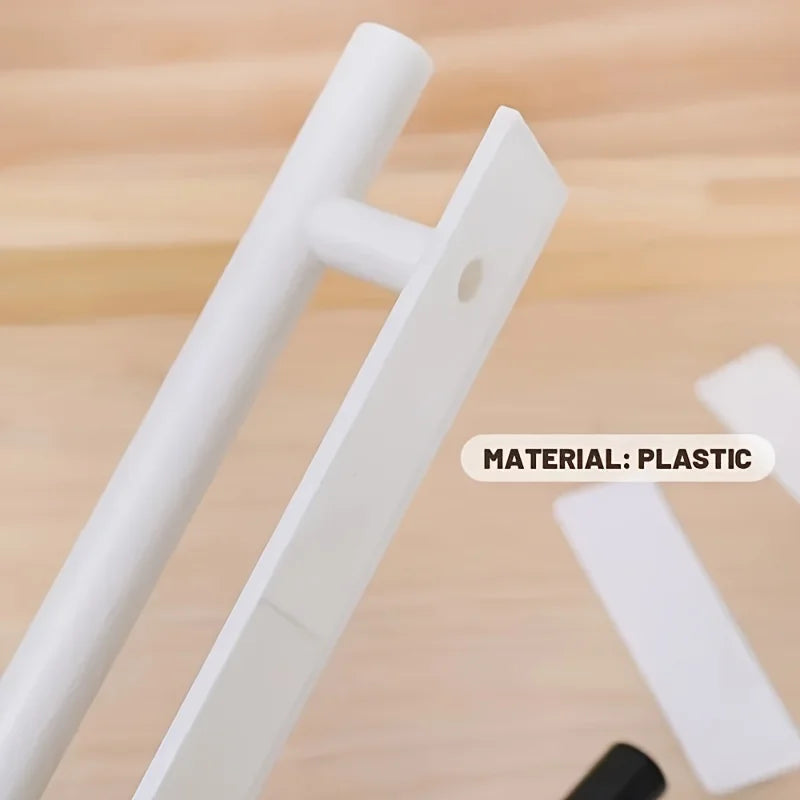 Modern Self-Adhesive Plastic Door Handles, Sliding Doors, Easy-Paste Installation, Door Handles for Cabinets