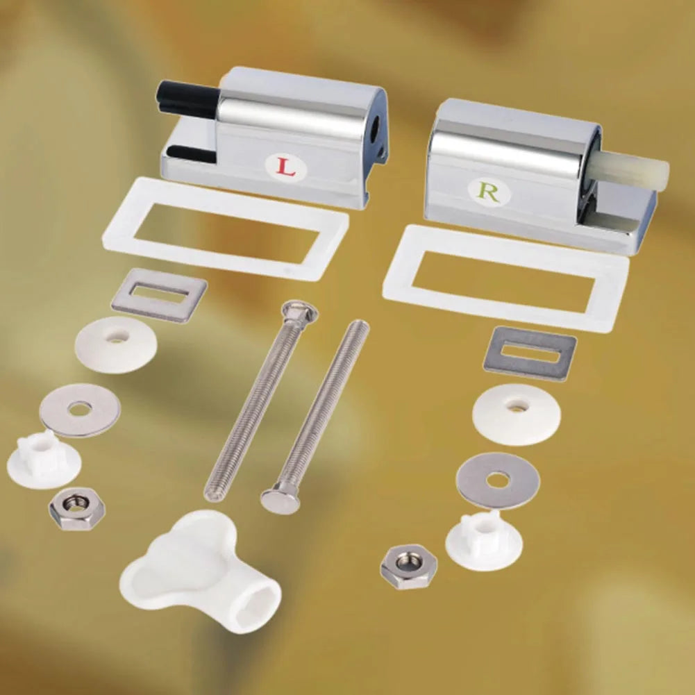 Toilet Soft Close Hinges Set ABS Square Shell Slowly Lowering Hinge Toilet Cover Slowly Lowering Connector Bathroom Accesories