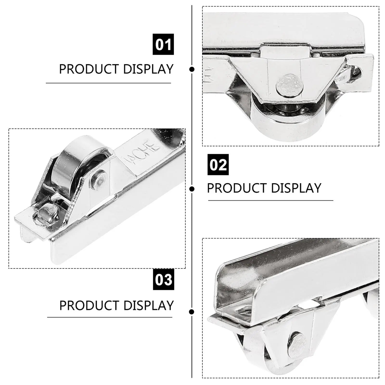 10pcs Sliding Door Wheels For Cabinet Rails Slides Chute Cabinets Roller Pulley Furniture Cabinets Glass Sliding Door Wheel