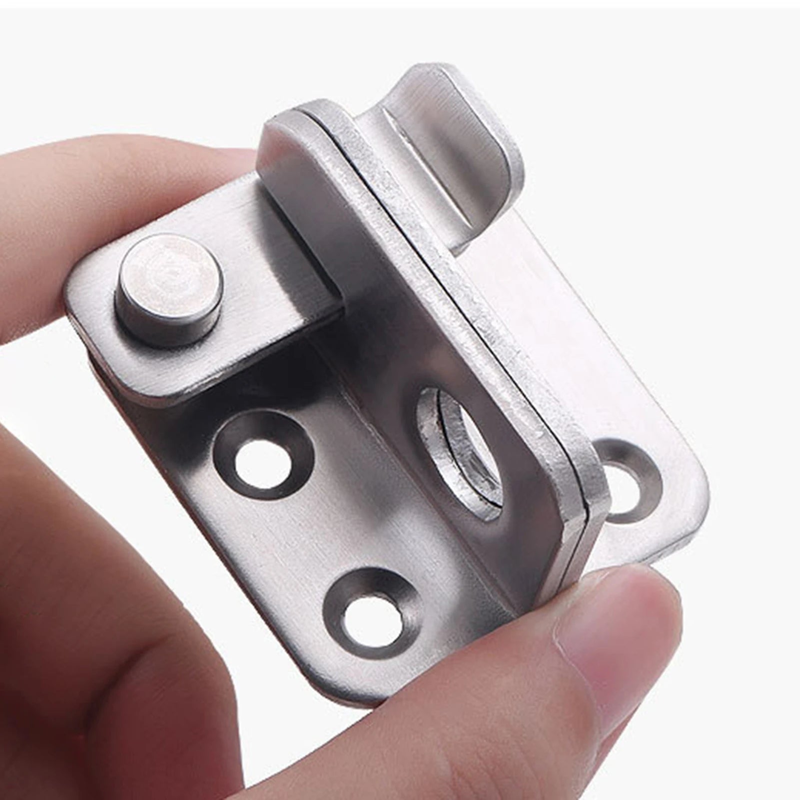 Door Bolts Buckles with Screw Stainless Steel Latch Hasp Door Locks Security Door Locks for Bedroom Drawer Window