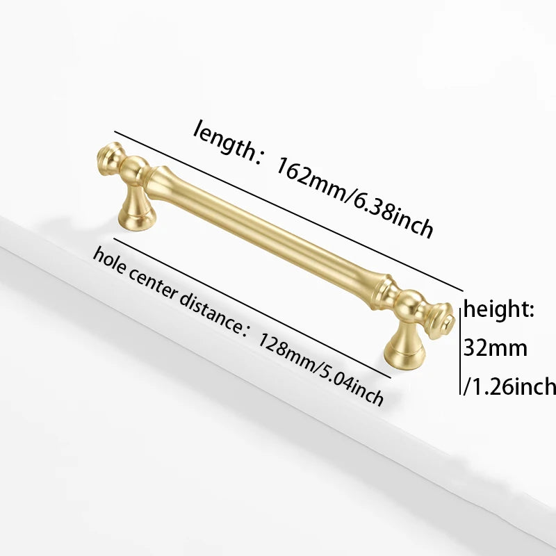 Furniture handles for kitchen cabinets, dressing table drawers, and wardrobes, durable and suitable for home decoration