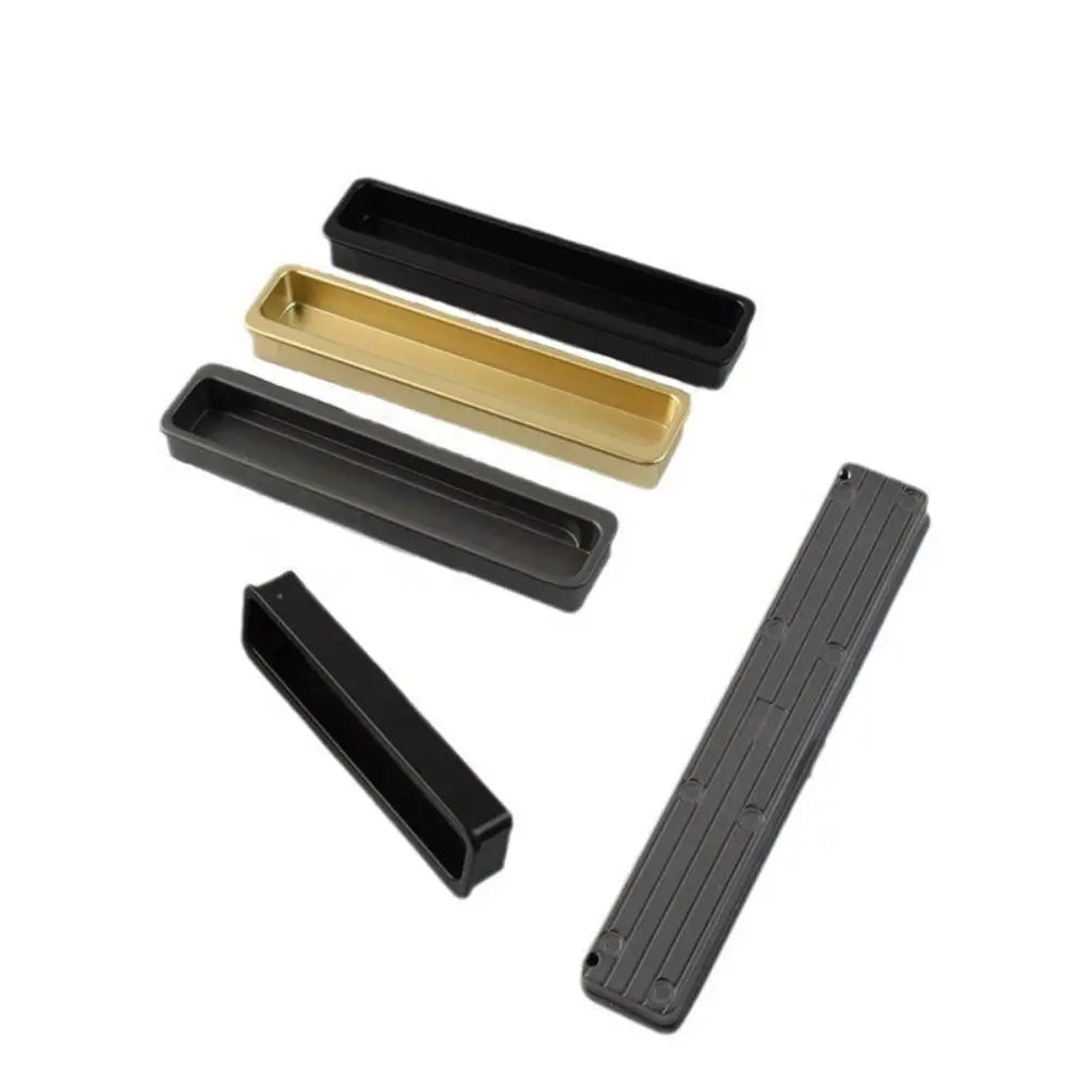 Modern Style Furniture Handle Metal Invisible Recessed Cabinet Door Handle Embedded Design Convenient