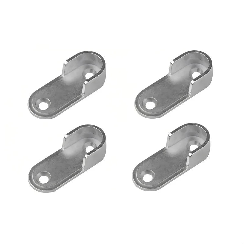 2/4/8PCS Wardrobe Clothes Tube Support Closet Rod Pole End Bracket Thickening Holder Cupboard Hardware Furniture Accessories 16#