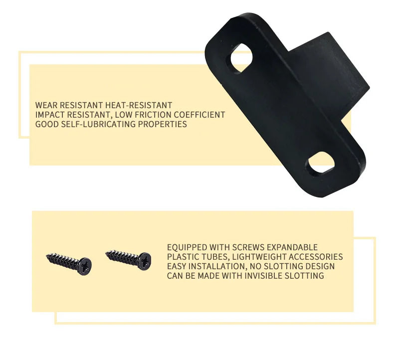 2PCS Barn Door Sliding Door Slides Rails Floor Guide Stay Roller For Sliding Barn Door Bottom Swing Stopper Hardware Accessories