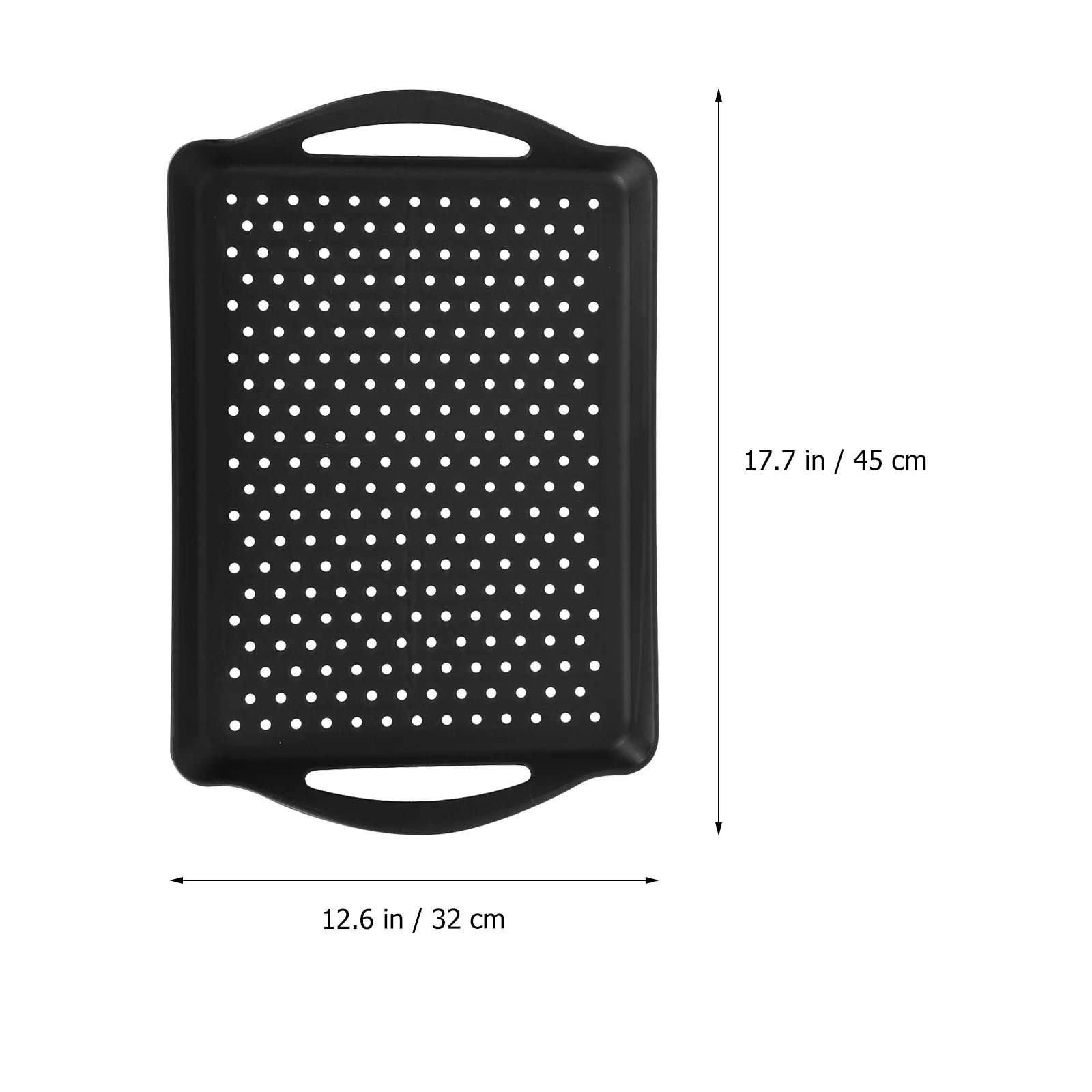 1pc Rectangular Polka Dot Plastic Tray Non- For Food Home Decor Gift Rectangular Serving Tray Cake Serving Plate