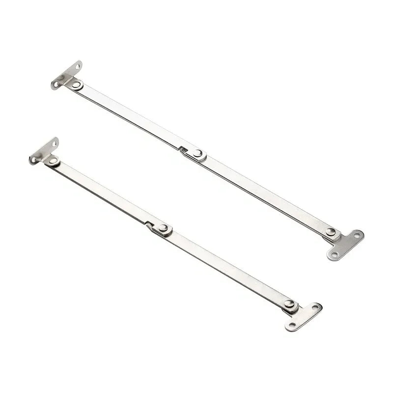 2Pcs/Set Stainless Steel Cabinet Cupboard Furniture Doors Close Lift Up Stay Hinge Lid Support Hinges Kitchen Door Soft Closer