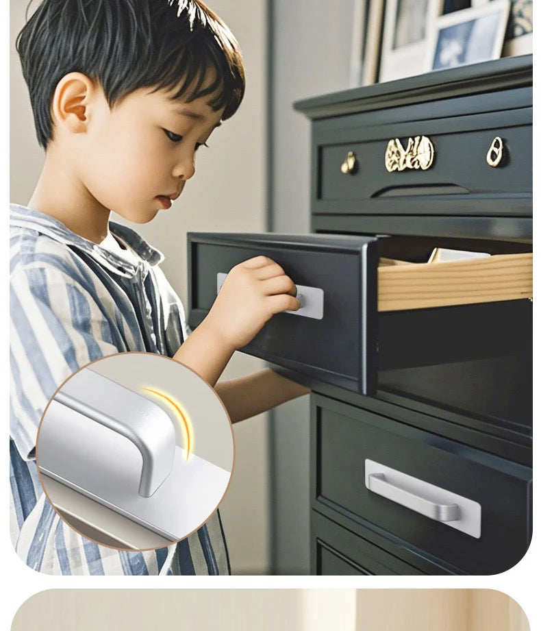 No-Drill Sliding Door Handles - Simple Style Pulls for Glass Doors, Moving Doors, Windows, Drawers & Cabinet Doors