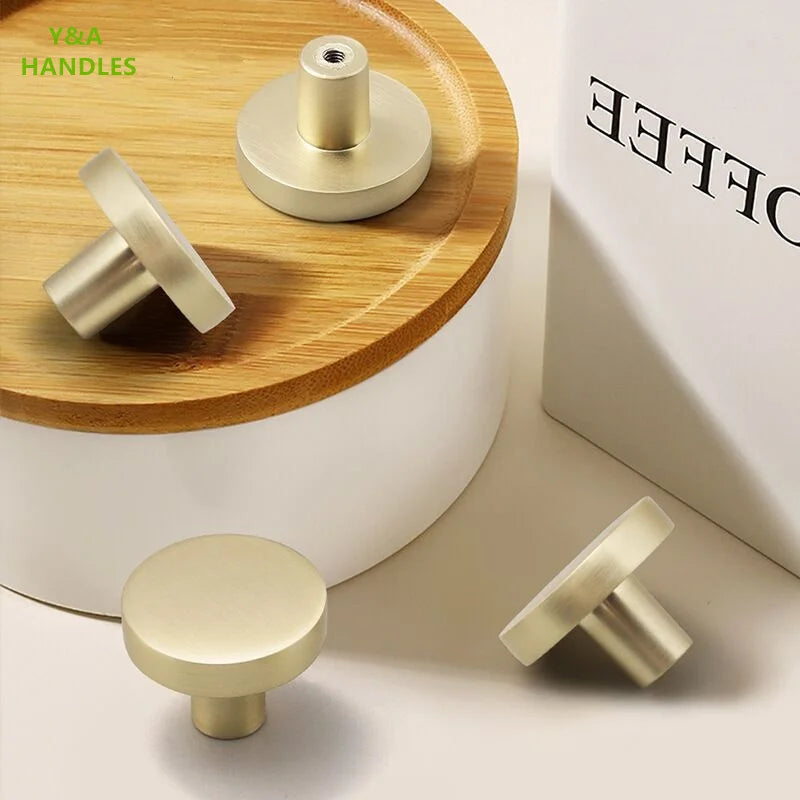 Handles Drawer Cabinet Furniture Kitchen Handles for Cabinet Knob Door Drawer Furniture Kitchen Knob Round Classic Golden Black